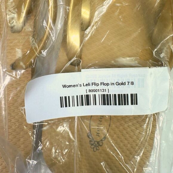 Joyfolie Leli Flip Flop - Gold - Size 7/8 - Picture 6 of 6